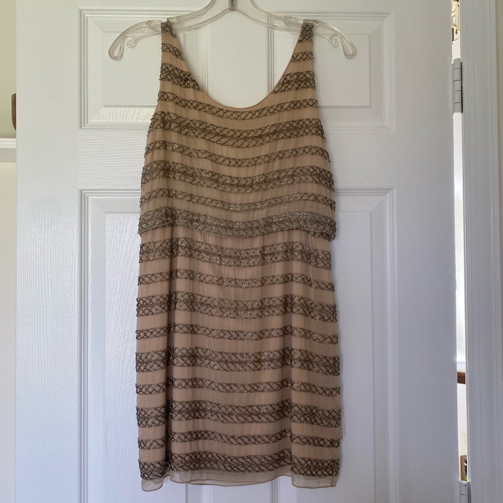 Alice and Olivia beaded mini dress NWT